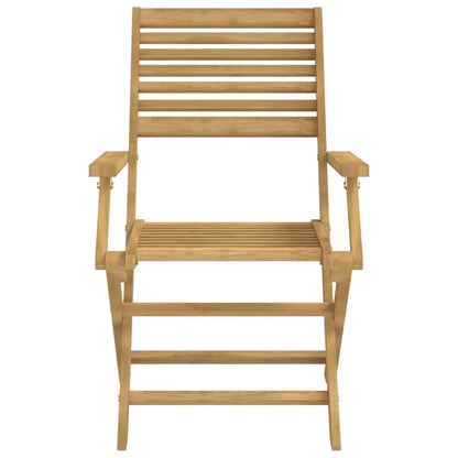 vidaXL Folding Chairs 8 pcs 54,5x61,5x86,5 cm Solid Wood Acacia 5
