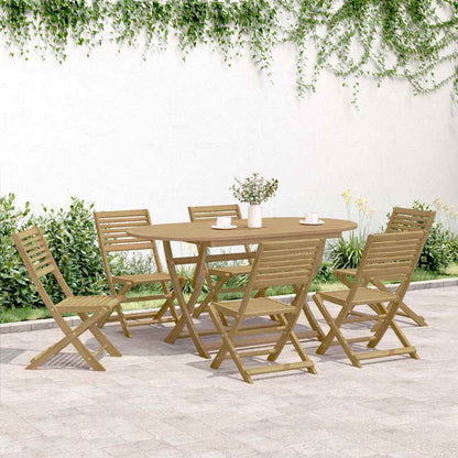 vidaXL Folding Chairs 6 pcs 48,5x61,5x87 cm Solid Wood Acacia 3