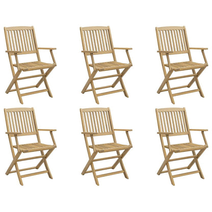 Folding Chairs Solid Acacia Wood With armrest 6