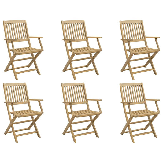 Folding Chairs Solid Acacia Wood With armrest 6