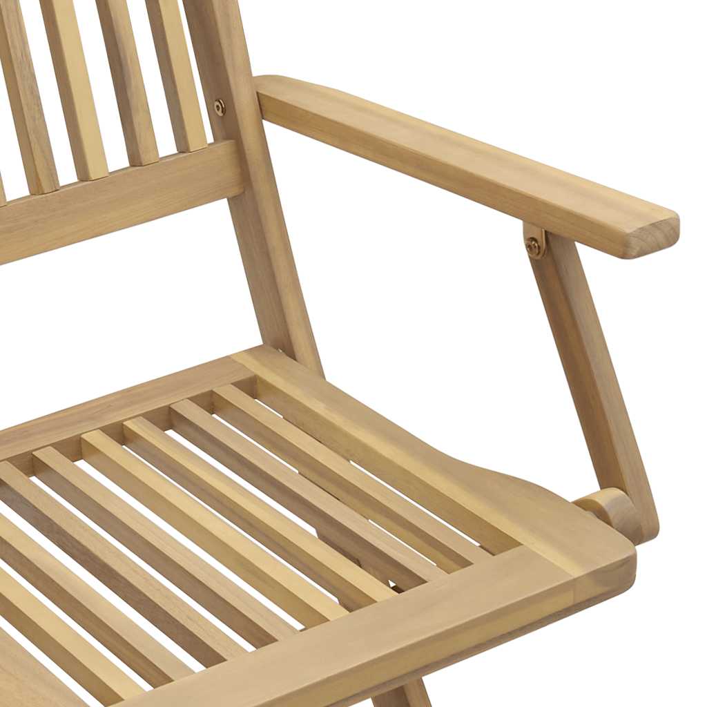 vidaXL Folding Chairs 8 pcs 54,5x58x90 cm Solid Wood Acacia 6