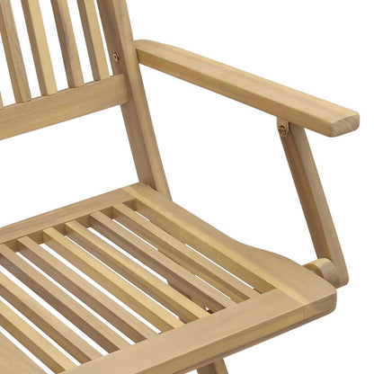 vidaXL Folding Chairs 8 pcs 54,5x58x90 cm Solid Wood Acacia 6