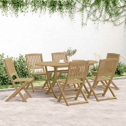 vidaXL Folding Chairs 6 pcs 48,5x57x90 cm Solid Wood Acacia 3
