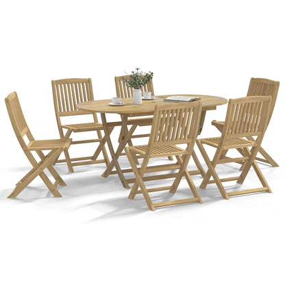 vidaXL Folding Chairs 6 pcs 48,5x57x90 cm Solid Wood Acacia 1