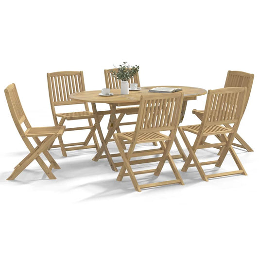 Folding Chairs Solid Acacia Wood Without armrest 6