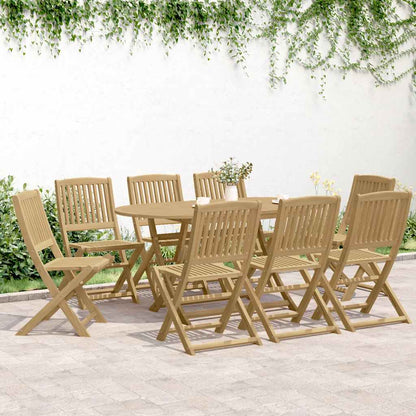 vidaXL Folding Chairs 8 pcs 48,5x57x90 cm Solid Wood Acacia 3