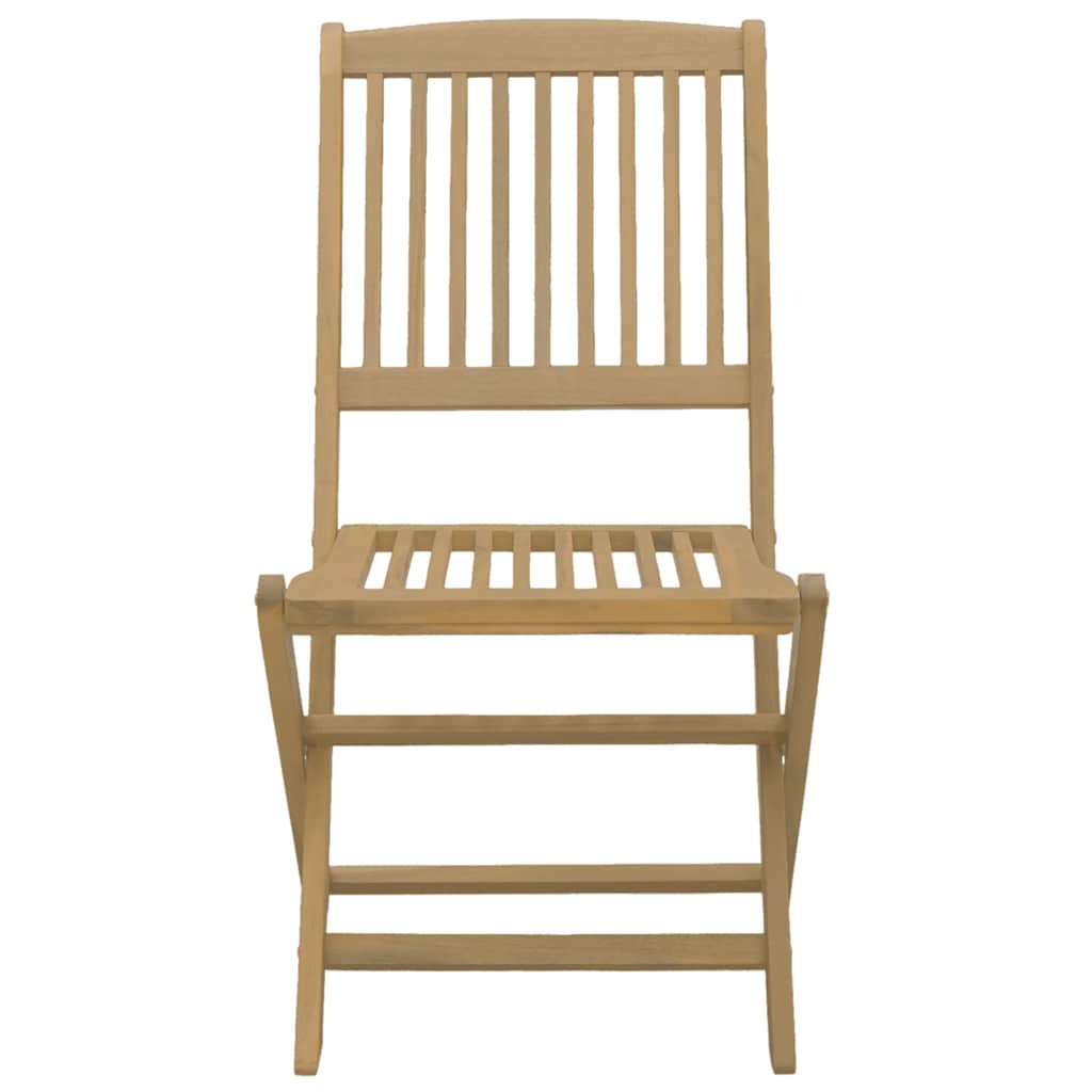 vidaXL Folding Chairs 8 pcs 48,5x57x90 cm Solid Wood Acacia 5