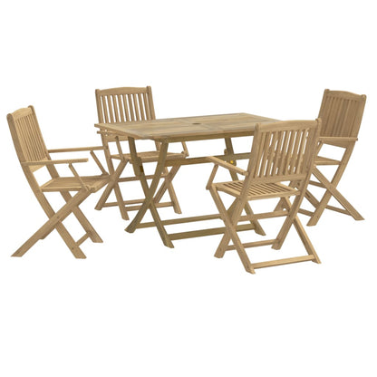 vidaXL 5 Piece Garden Dining Set Solid Wood Acacia 2