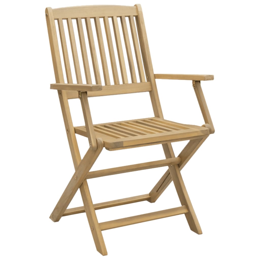 vidaXL 5 Piece Garden Dining Set Solid Wood Acacia 4