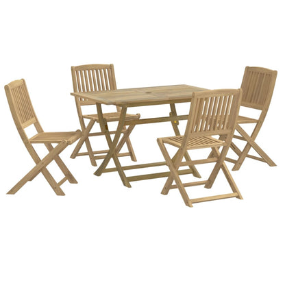 vidaXL 5 Piece Garden Dining Set Solid Wood Acacia 2