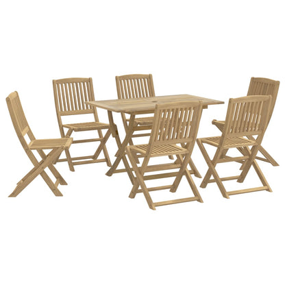 vidaXL 7 Piece Garden Dining Set Solid Wood Acacia 2