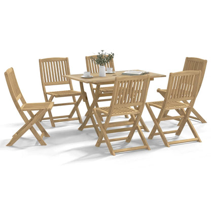 vidaXL 7 Piece Garden Dining Set Solid Wood Acacia 1