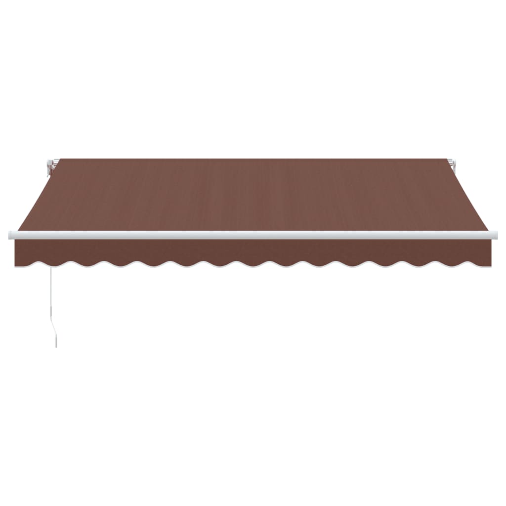 vidaXL Manual Retractable Awning Brown 350x250 cm 3