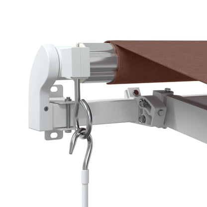 vidaXL Manual Retractable Awning Brown 350x250 cm 5