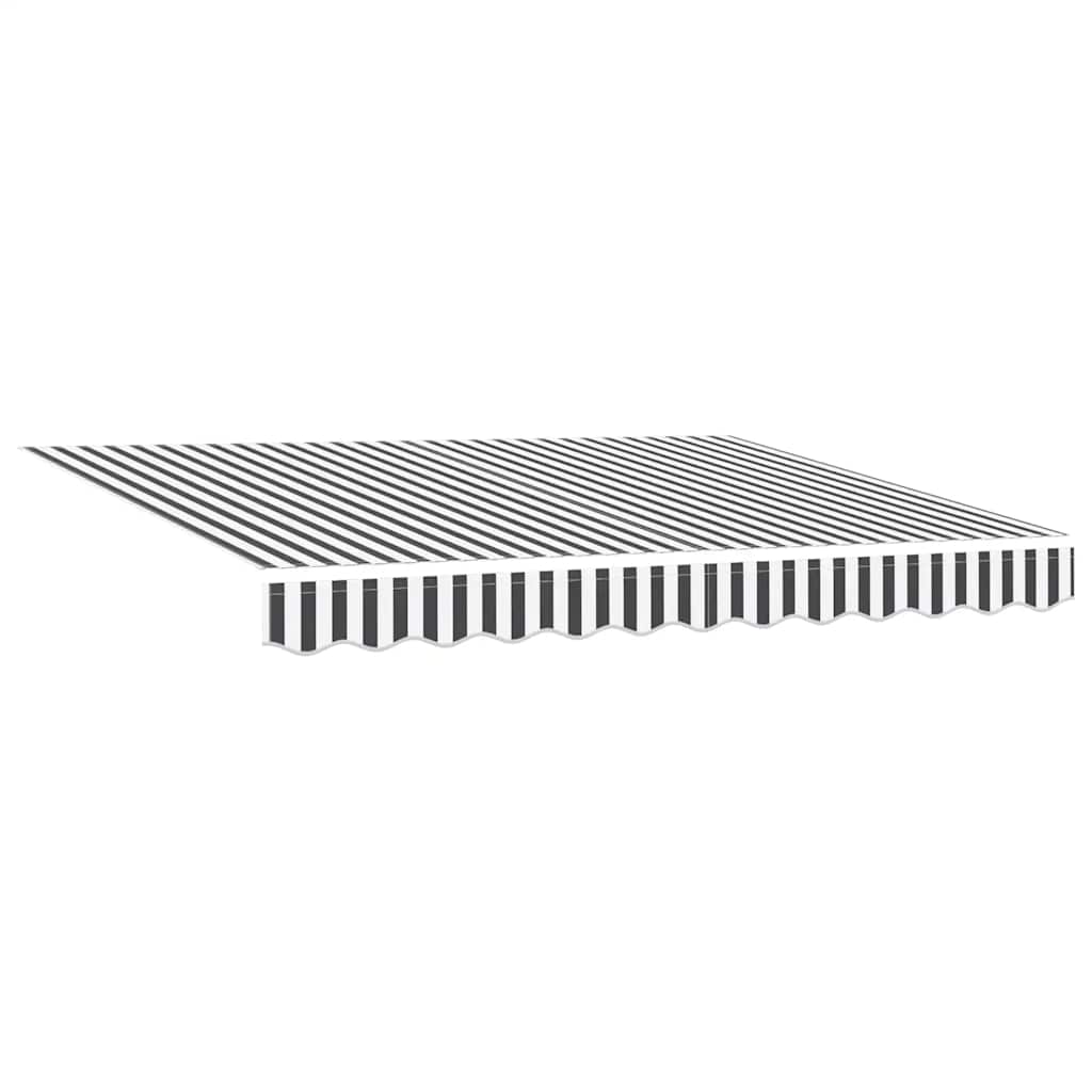 vidaXL Manual Retractable Awning Anthracite&White 300x250 cm 5