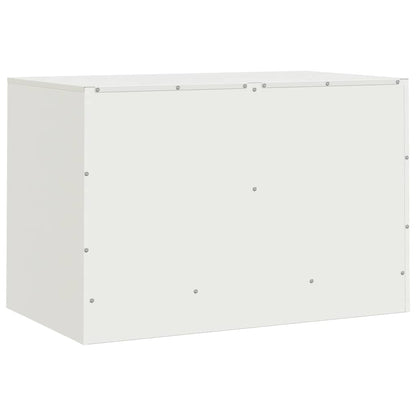 TV Cabinet 67x39x44 cm Steel White 2
