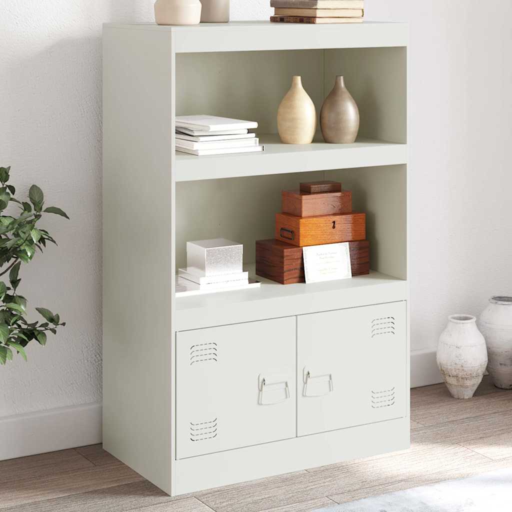 Sideboard 67x39x107 cm Steel White