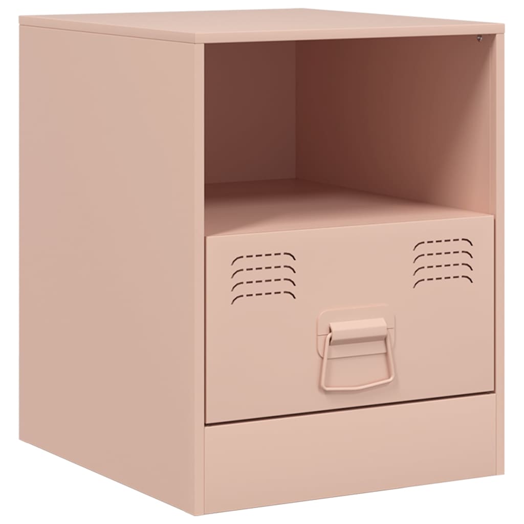 Bedside Cabinet 34,5x39x44 cm Steel Pink