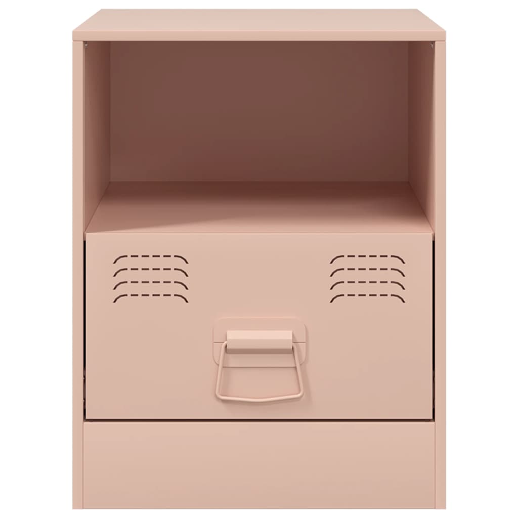 Bedside Cabinet 34,5x39x44 cm Steel Pink