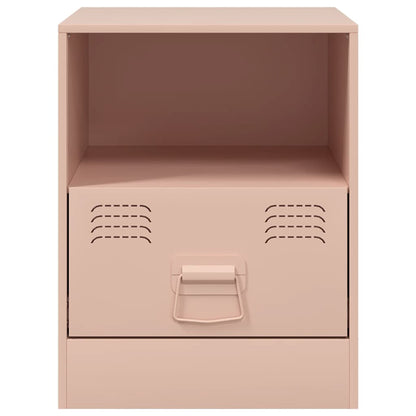 Bedside Cabinet 34,5x39x44 cm Steel Pink