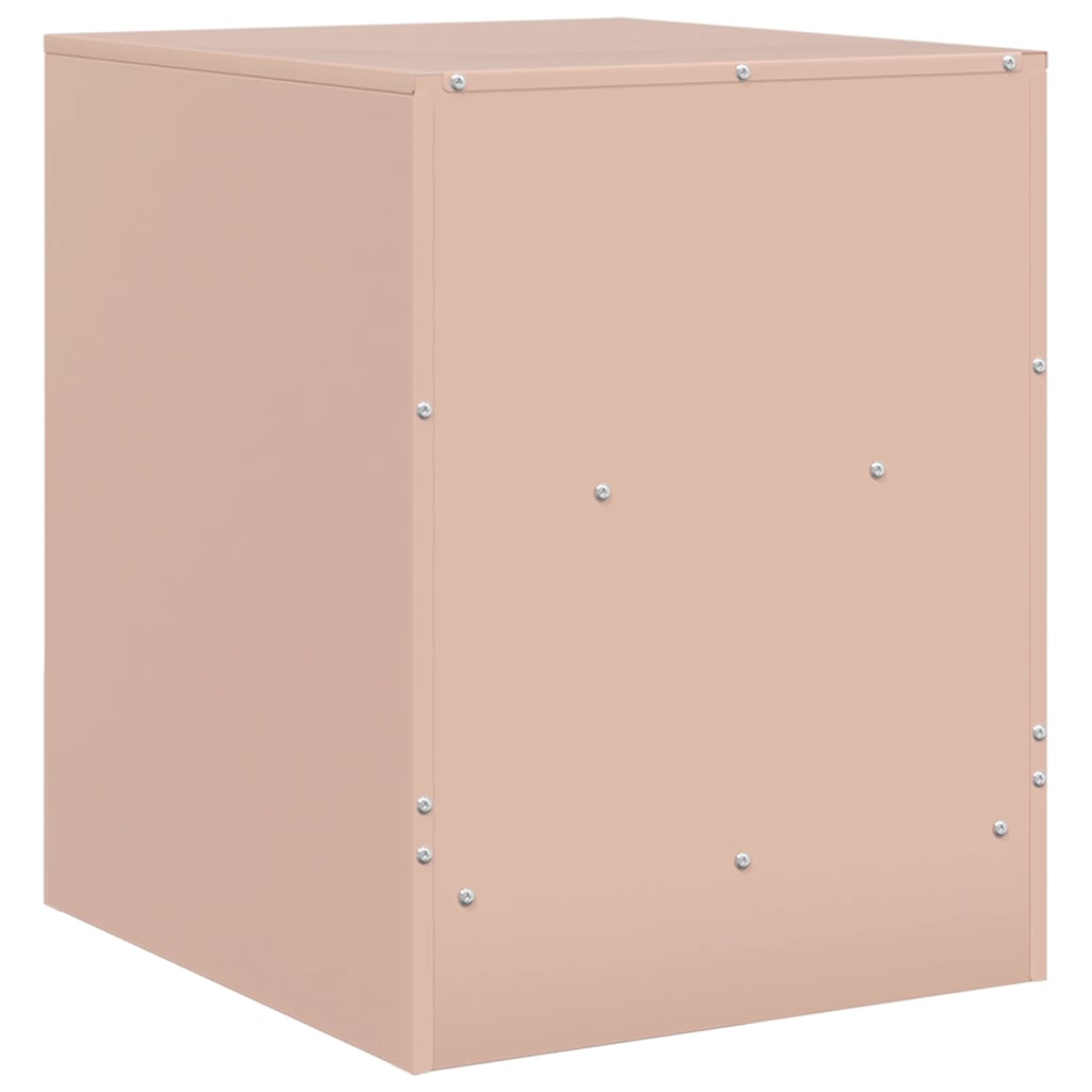 Bedside Cabinet 34,5x39x44 cm Steel Pink