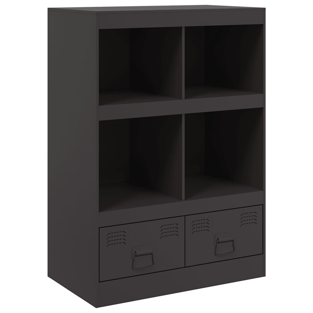Highboard 67x39x95 cm Steel Black