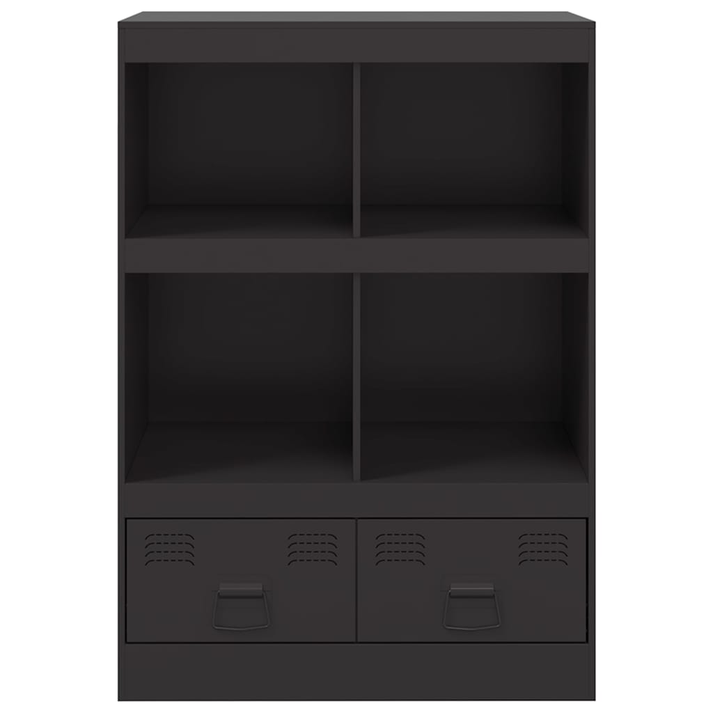 Highboard 67x39x95 cm Steel Black