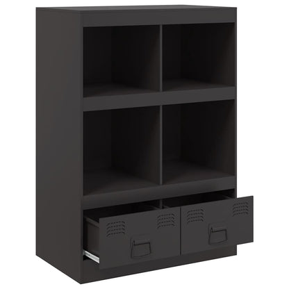 Highboard 67x39x95 cm Steel Black