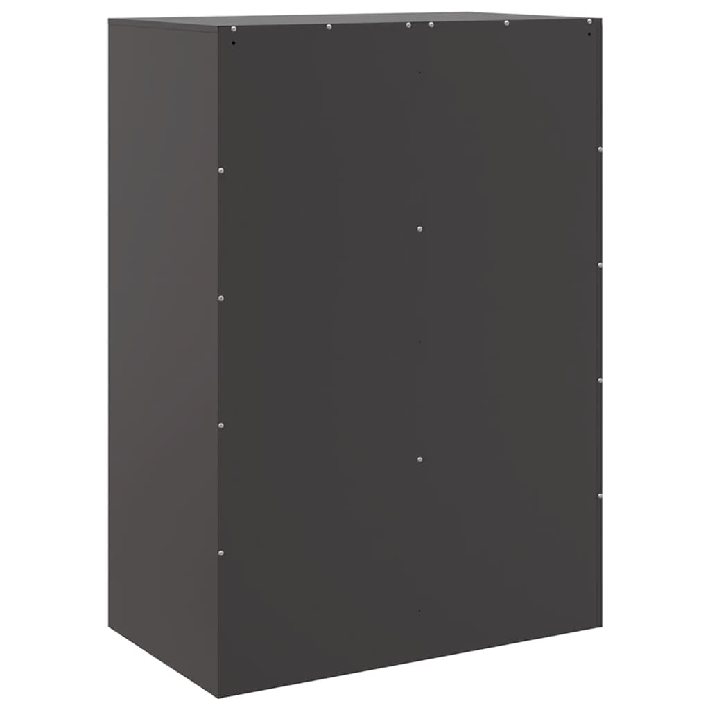 Highboard 67x39x95 cm Steel Black