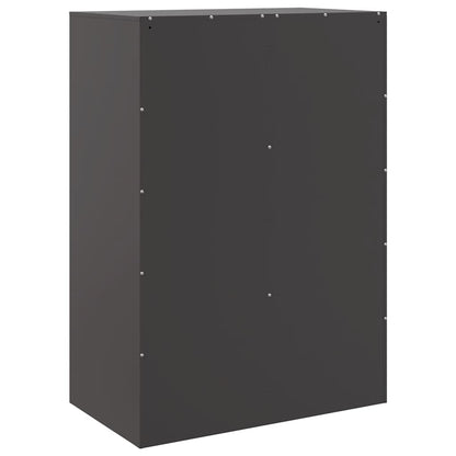 Highboard 67x39x95 cm Steel Black