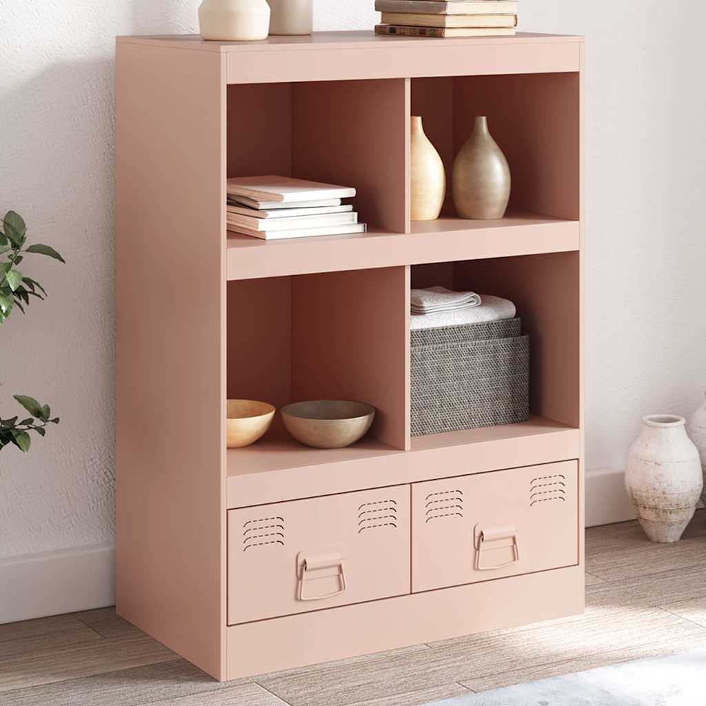Highboard 67x39x95 cm Steel Pink