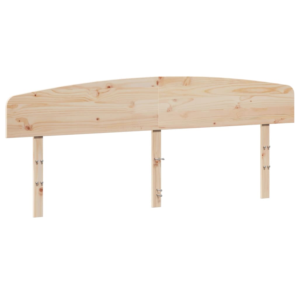 Headboard Solid Wood Pine Natural 180 cm