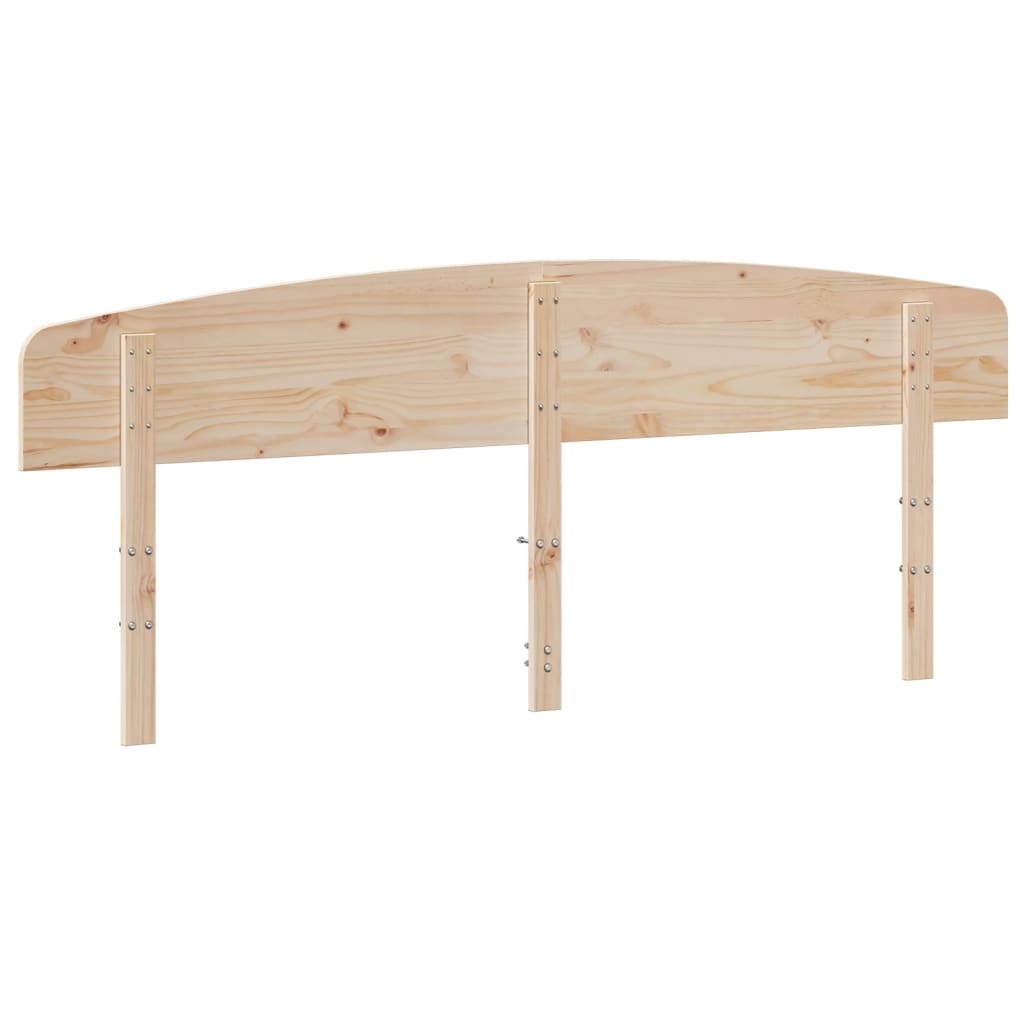Headboard Solid Wood Pine Natural 180 cm