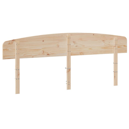 Headboard Solid Wood Pine Natural 180 cm