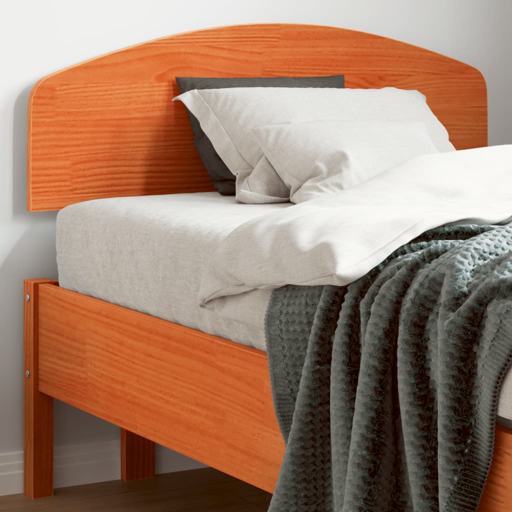 Headboard Solid Wood Pine Wax brown 100 cm