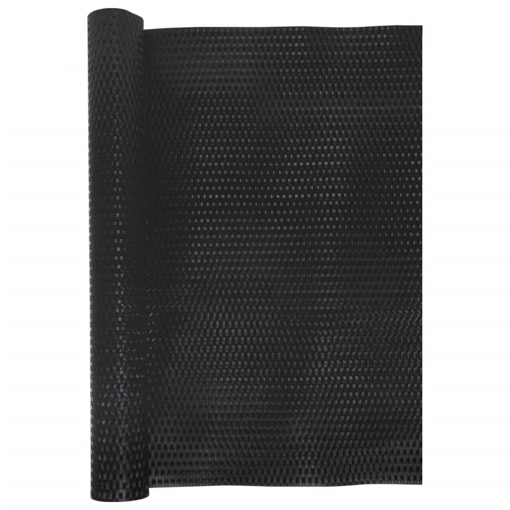 Balcony Screen 400x90 cm Poly Rattan Black