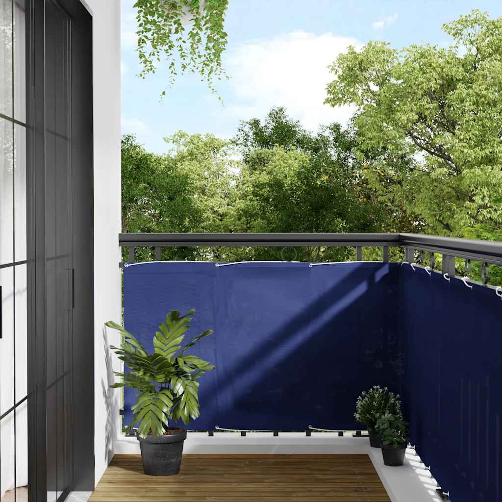 Balcony Screen 90x1000 cm 100% Polyester Oxford Blue