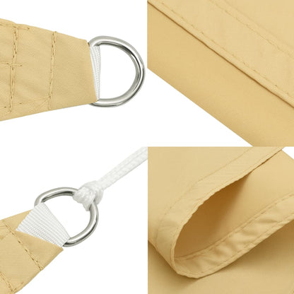 Sunshade Sail Oxford Fabric Triangular 4x4x5.8 m Sand