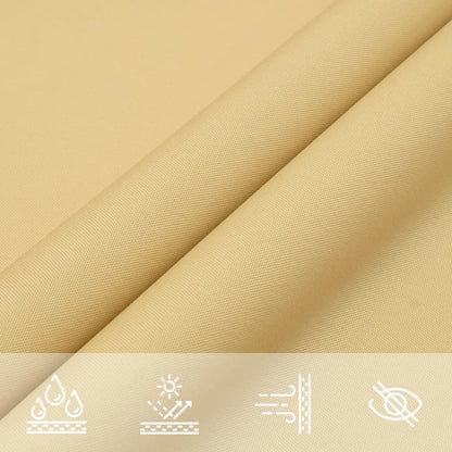 Sunshade Sail Oxford Fabric Triangular 4x4x5.8 m Sand