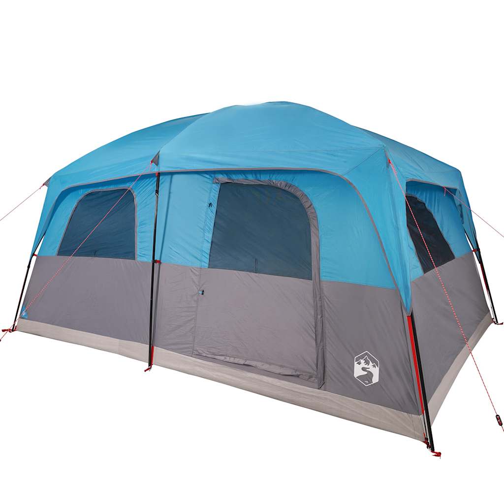 vidaXL Family Tent Cabin 8-Person Blue Waterproof 4