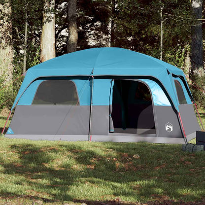 vidaXL Family Tent Cabin 8-Person Blue Waterproof 1