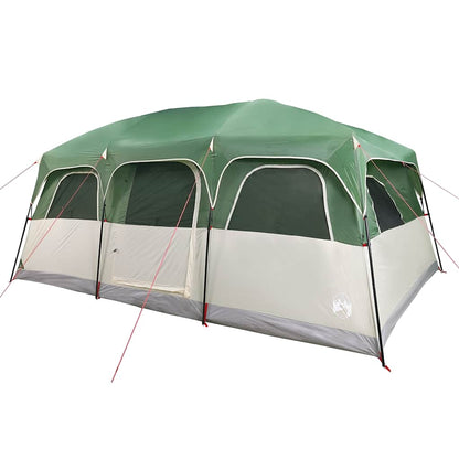 vidaXL Family Tent Cabin 10-Person Green Waterproof 5