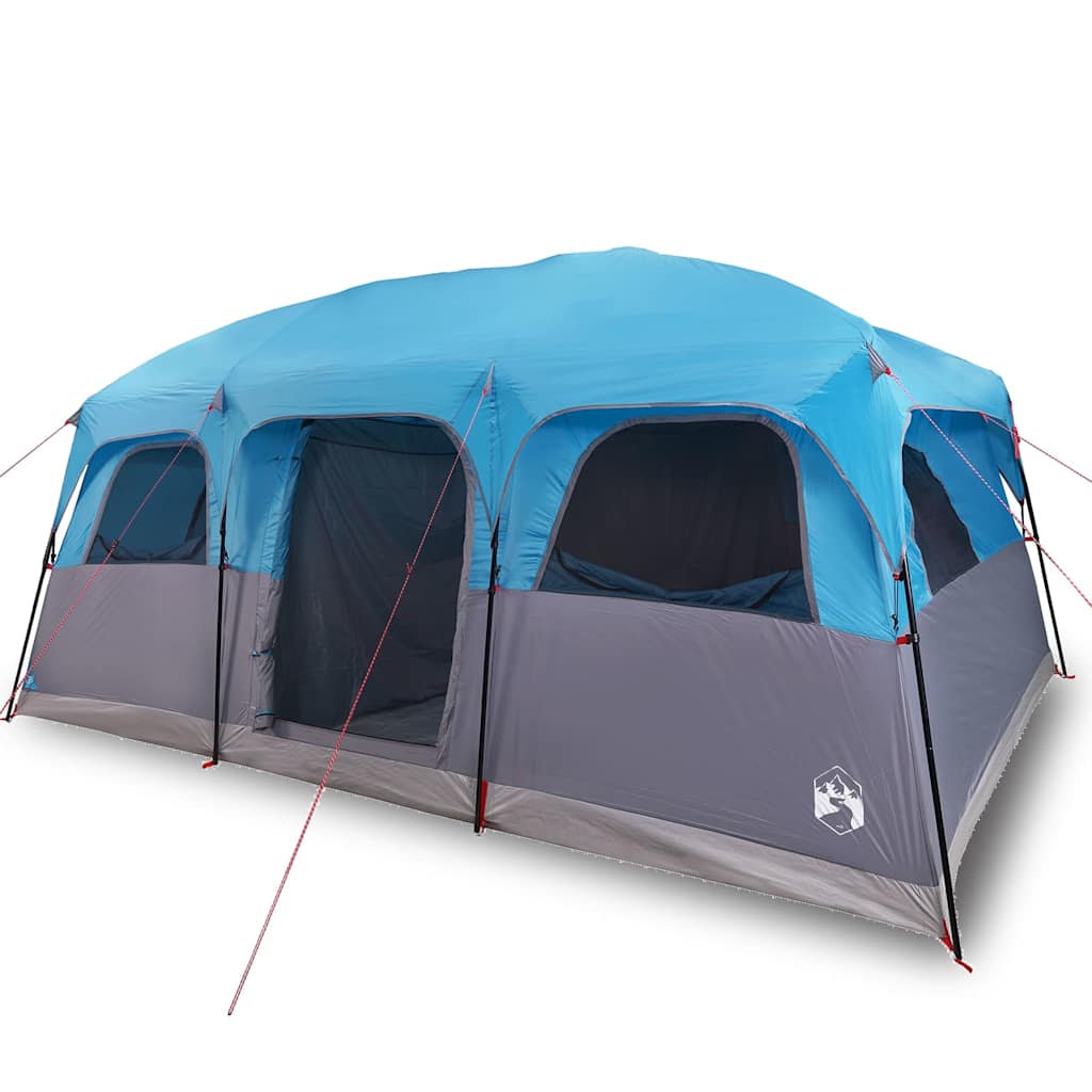 vidaXL Family Tent Cabin 10-Person Blue Waterproof 2