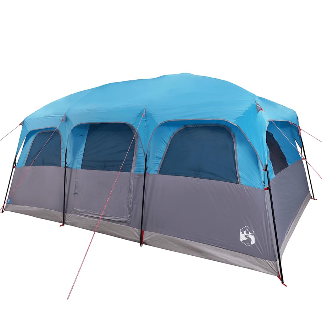 vidaXL Family Tent Cabin 10-Person Blue Waterproof 5