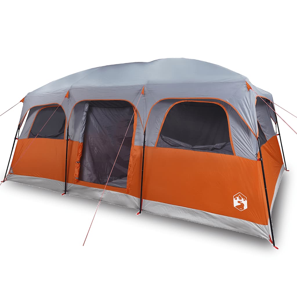 vidaXL Family Tent Cabin 10-Person Grey Waterproof 2