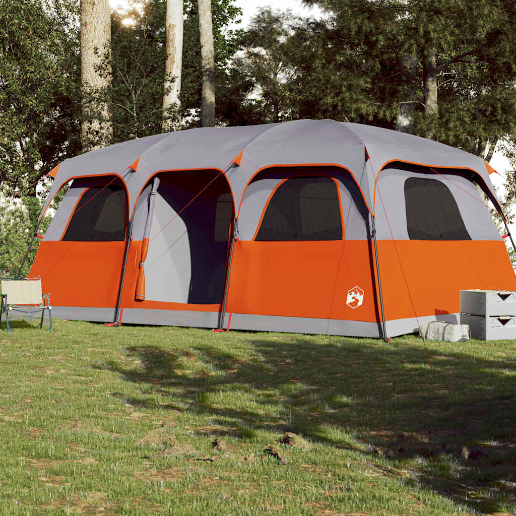 vidaXL Family Tent Cabin 10-Person Grey Waterproof 3
