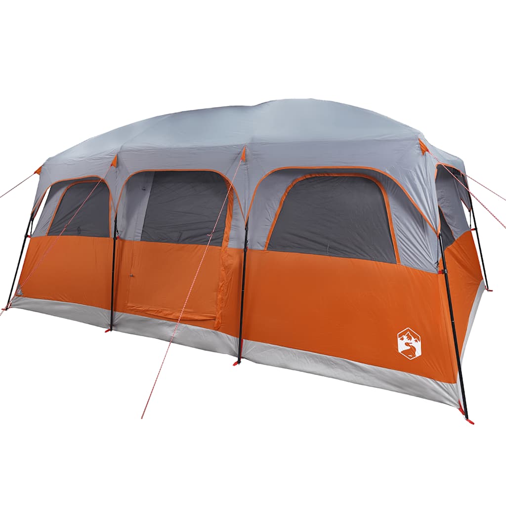 vidaXL Family Tent Cabin 10-Person Grey Waterproof 5