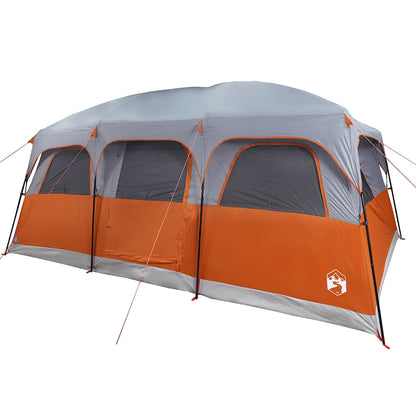 vidaXL Family Tent Cabin 10-Person Grey Waterproof 5