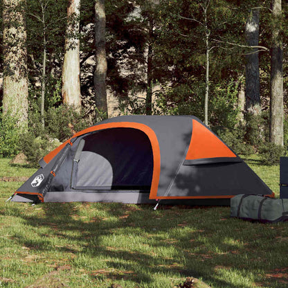 Camping Tent Dome 1-Person Waterproof Orange