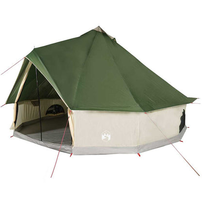Family Tent Tipi Waterproof Green 12-Person